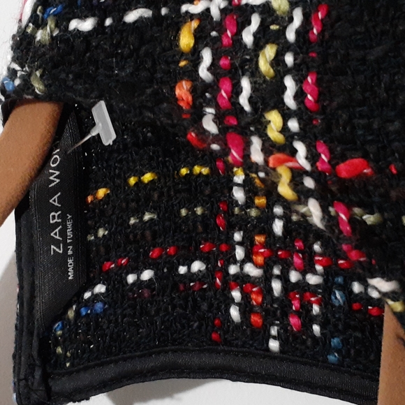 Zara Woman Loose Fit Tweed Top - Picture 5 of 6